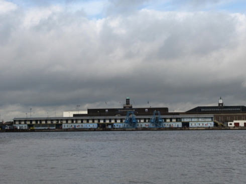View of Tilbury from the ferry