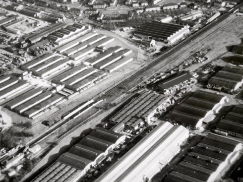 Aerial photo showing site of Kidbrooke